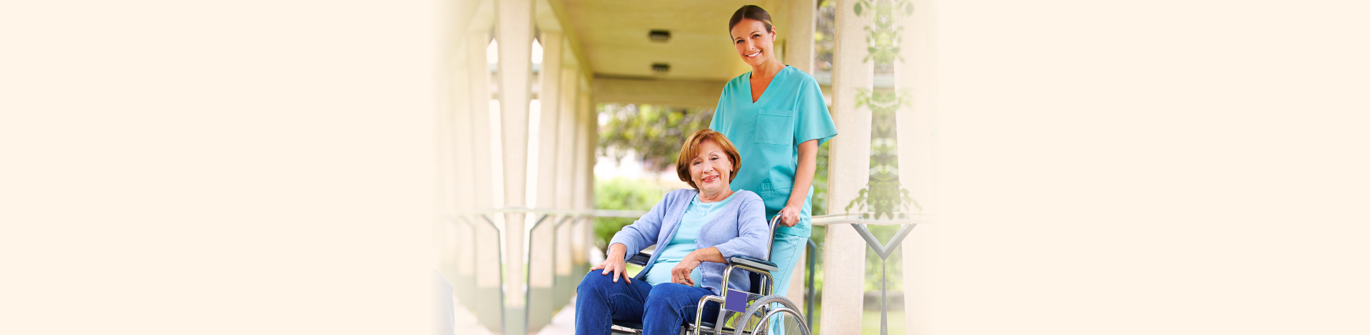 caregiver taking care of a senior 